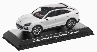 Модель автомобиля Porsche Cayenne E-Hybrid Coupé (E3), Scale 1:43, Carrara White Metallic