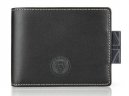 Кожаный кошелек Jaguar Growler Print Leather Wallet, Black