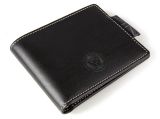 Кожаный кошелек Jaguar Growler Print Leather Wallet, Black, артикул JGLG424BKA