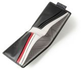 Кожаный кошелек Jaguar Growler Print Leather Wallet, Black, артикул JGLG424BKA