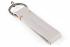 Брелок для ключей Land Rover Perforated Leather Loop Keyring, Ivory