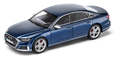 Масштабная модель Audi S8, Navarra blue, Scale 1:43