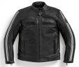 Мужская кожаная мотокуртка BMW Motorrad Leather Jacket, TwinStripes, Men, Black