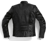 Женская кожаная мотокуртка BMW Motorrad Leather Jacket, TwinStripes, Ladies, Black, артикул 76141539828