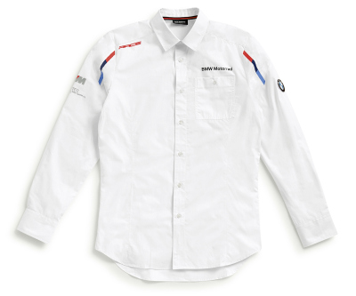Мужская рубашка BMW Motorrad Motorsport Long Sleeve Shirt, Men, Pure White