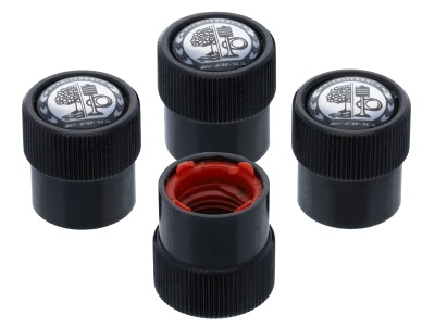 Набор колпачков для колесных вентилей Mercedes-AMG Dust Caps, Black