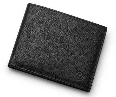 Кожаный кошелек унисекс Volkswagen Unisex Leather Wallet, Black NM