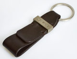 Кожаный брелок для ключей Lexus Keyring, Brown Leather, артикул LMLS0008XL