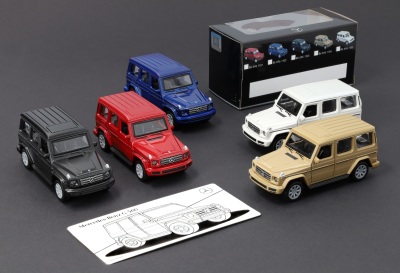 Модель-игрушка Mercedes-Benz G-Class, Pullback, 5 Colours, Scale 1:43