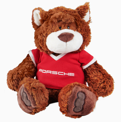 Мягкая игрушка Porsche Teddy Bear, Brown / Red