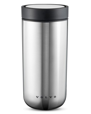 Термокружка Volvo To Go Click, by Stelton, Silver, 400 ml