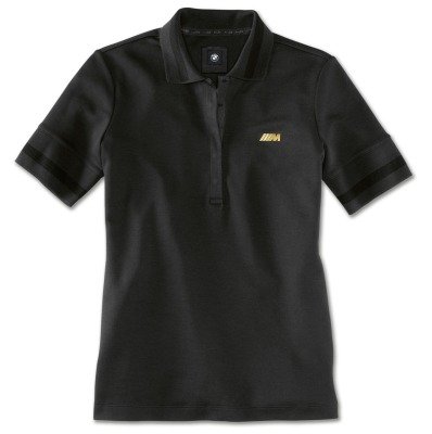 Женская рубашка-поло BMW M Polo Shirt, Ladies, Black/Gold