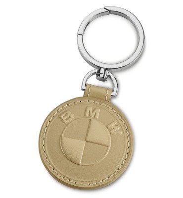 Кожаный брелок BMW Leather Key Ring, Sand