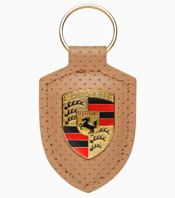 Брелок для ключей с гербом Porsche Crest Keyring, Beige NM