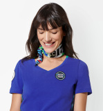 Женская футболка Porsche Women’s T-shirt, Martini Racing, Blue, артикул WAP5520XS0LMRH