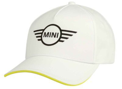Бейсболка MINI Cap Contrast Edge Wing Logo, White/Yellow