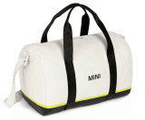 Спортивная сумка MINI Tricolour Block Duffle Bag, White/Black/Yellow, артикул 80225A0A656