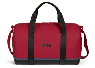 Спортивная сумка MINI Tricolour Block Duffle Bag, Black/Chili Red/Island