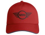 Бейсболка MINI Cap Contrast Edge Wing Logo, Red/Island Blue, артикул 80165A0A643