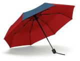 Складной зонт MINI Foldable Umbrella, Contrast Panel, Chili Red/Island Blue, артикул 80235A0A682