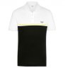 Мужская рубашка-поло MINI Wing Logo Men´s, Black/White/Energetic Yellow