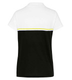 Женская рубашка поло MINI Wing Logo Polo Woman´s, Black/White/Energetic Yellow, артикул 80145A0A534