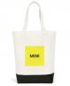 Хозяйственная сумка-шоппер MINI Tricolour Block Shopper, White/Black/Energetic Yellow