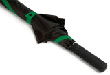 Зонт-трость MINI Walking Stick Contrast Panel Umbrella, Black/British Green, артикул 80235A0A686