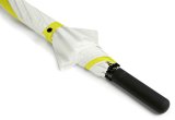 Зонт-трость MINI Walking Stick Contrast Panel Umbrella, White/Energetic Yellow, артикул 80235A0A684