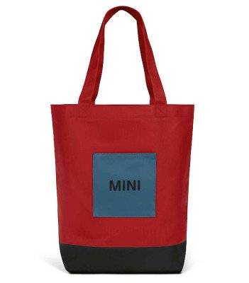 Хозяйственная сумка-шоппер MINI Tricolour Block Shopper, Chili Red/Black/Island