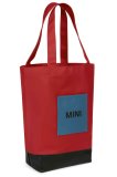 Хозяйственная сумка-шоппер MINI Tricolour Block Shopper, Chili Red/Black/Island, артикул 80225A0A654
