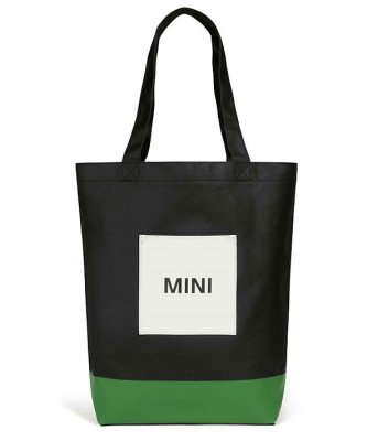 Хозяйственная сумка-шоппер MINI Tricolour Block Shopper, Black/British Green/White