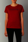 Женская футболка MINI T-Shirt CI Wing Logo Women’s, Chili Red/Island, артикул 80145A0A521