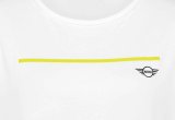 Женская футболка MINI T-Shirt CI Wing Logo Women’s, White/Energetic Yellow, артикул 80145A0A515