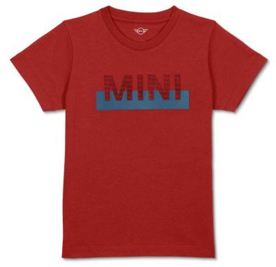 Детская футболка MINI T-Shirt Nub Wordmark Kids, Chili Red/Island