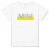 Детская футболка MINI T-Shirt Nub Wordmark Kids, White/Energetic Yellow