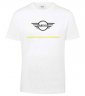 Мужская футболка MINI T-Shirt CI Wing Logo, White/Energetic Yellow/Black