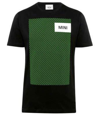 Мужская футболка MINI T-Shirt Wordmark Signet Men’s, Black/British Green/White