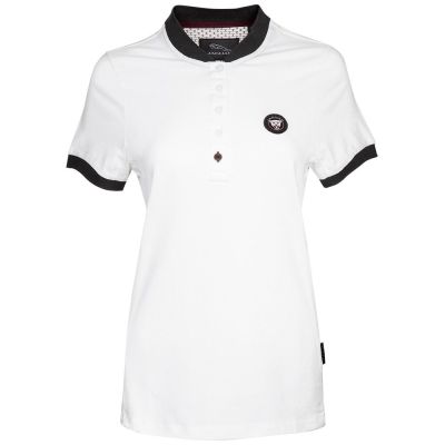 Женская рубашка-поло Jaguar Women's Accent Colar Polo Shirt, White