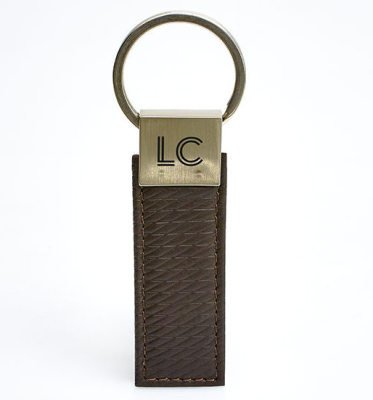 Кожаный брелок для ключей Lexus LC Keyring, Brown Leather