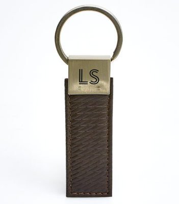 Кожаный брелок для ключей Lexus LS Keyring, Brown Leather