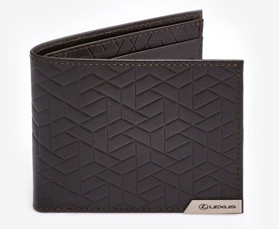 Кожаный кошелек Lexus Wallet, Brown Leather, XX-Pattern