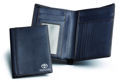 Кожаное портмоне Toyota Leather Purse, Dark Blue/Grey