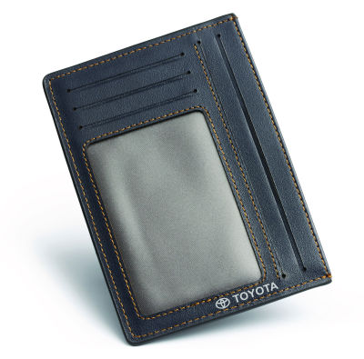 Кожаная обложка для документов Toyota Leather Document Wallet, Small, Dark Blue/Grey