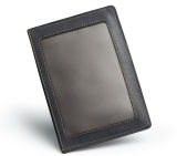 Кожаная обложка для документов Volvo Leather Document Wallet, SM, Dark Blue/Grey, артикул FKW2200V