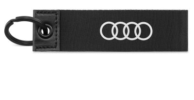 Текстильный брелок Audi Classic Rings Key ring, black