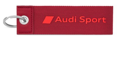 Текстильный брелок Audi Sport Key ring, red