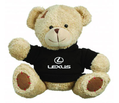 Мягкая игрушка медвежонок Lexus Plush Toy Teddy Bear, Beige/Black