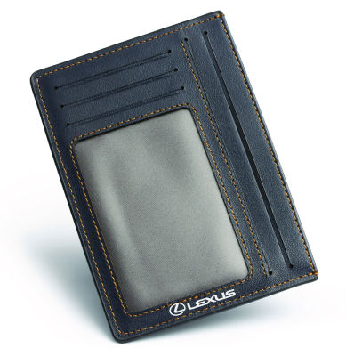 Кожаная обложка для документов Lexus Leather Document Wallet, Small, Dark Blue/Grey