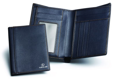 Кожаное портмоне Lexus Leather Purse, Dark Blue/Grey